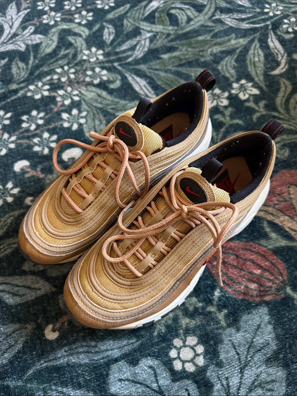Nike Tan and Black Shoes.